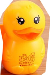 Sacapuntas de lápiz para estudiantes de goma, bonita forma de pato, papelería para estudiantes, compra 2 uds enviar , 3083: Little Yellow Duke