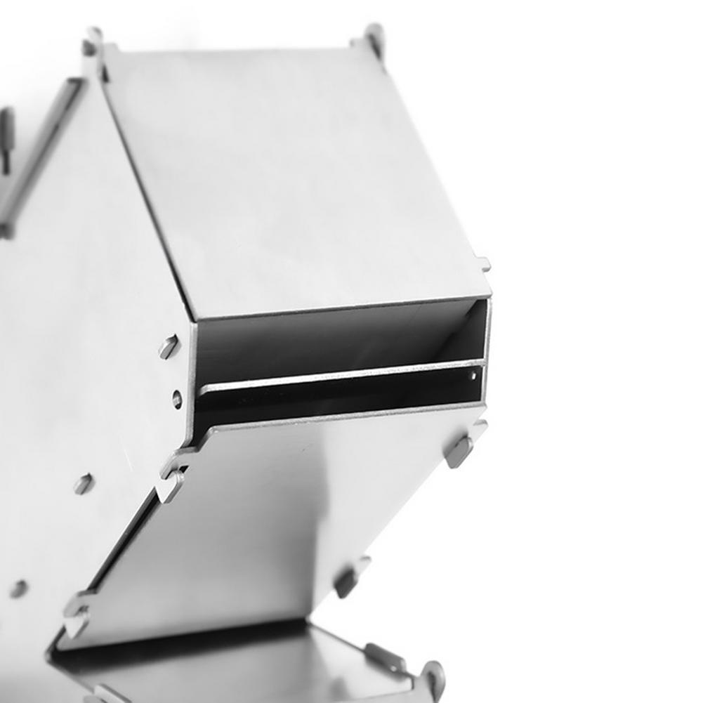 Portable Camping Stove Lightweight Collapsible Wood Burn Stove Stainless Steel Rocket Stove Outdoor Picnic Cooking Oven