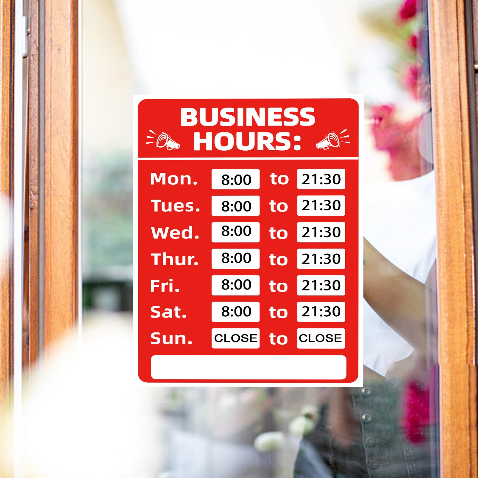 Hours Sign Double Sided Open/Closed Sign Will Retu... – Grandado
