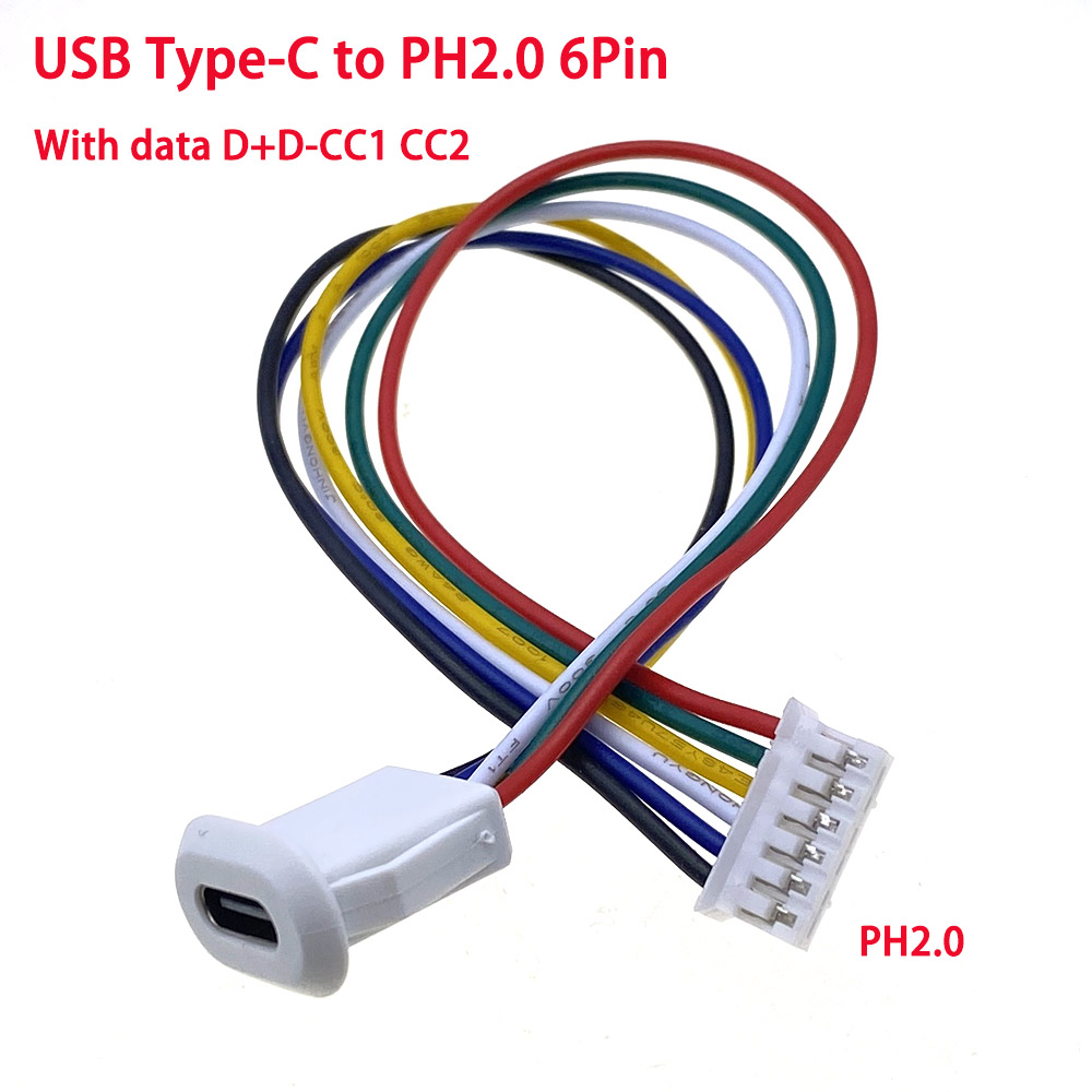 2/4/6P USB-C Connector Type-C Jack Female Type-C With card buckle High Current Fast Charging Jack Port USB-C Charger Plug Socket