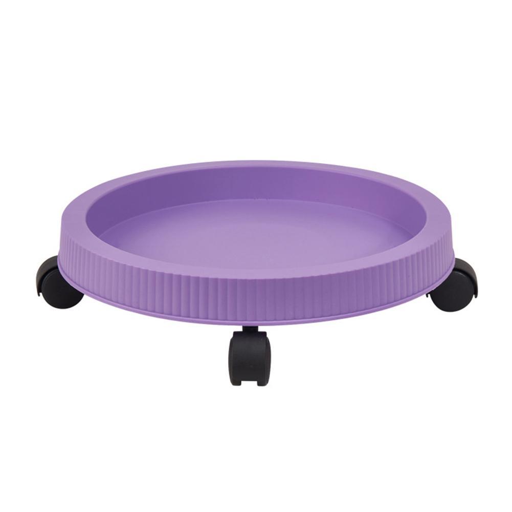 Round Tray Saucers Removable Flower Pot Tray Wheels Bottom Tray Plant Base Water Drip Holder Garden Supply Reusable Plant Stand