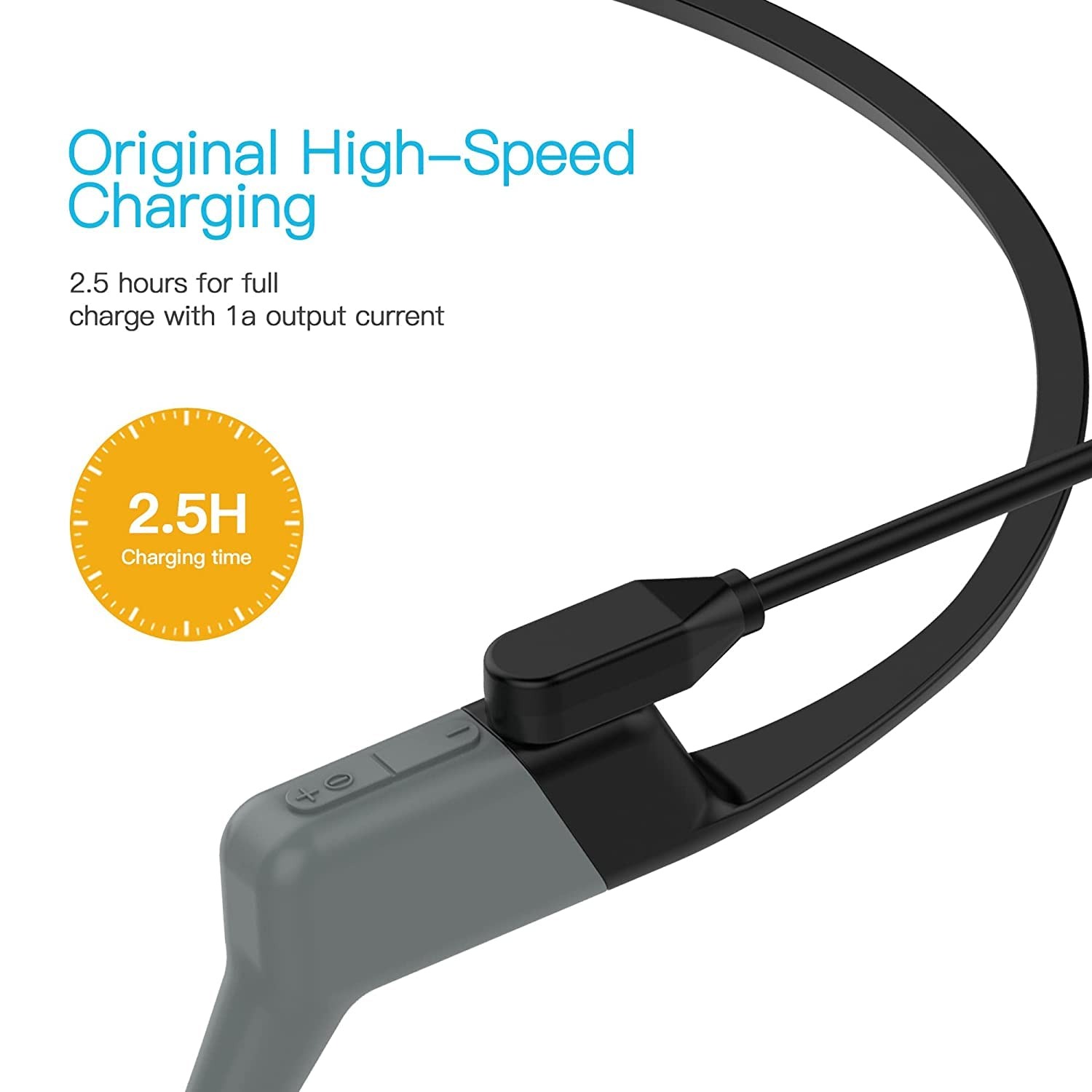 1 m langes USB-Ladekabel, kompatibel mit Aftershokz Aeropex wie800 Shokz OpenRun OpenRun Mini/Profi OpenComm Knochenleitungskopfhörern