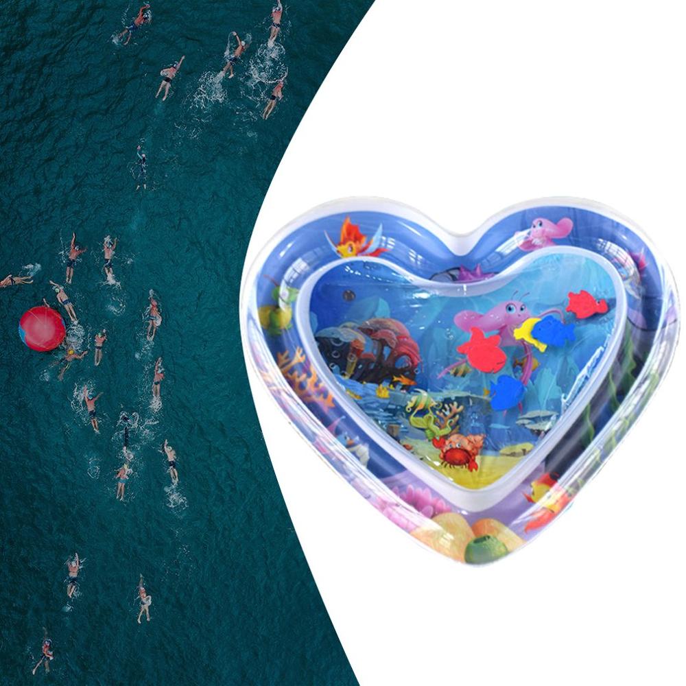 Nette PVC Baby Aufblasbare Wasser Spielen Matte Klopfte Pad Baby Wasser Kissen Pad Tummy Zeit Aktivität Wasser Kissen