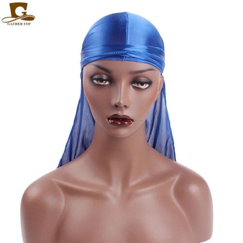 Silky Durag Bandana Tulband Hoed Pruik Doo Rag Bik... Grandado