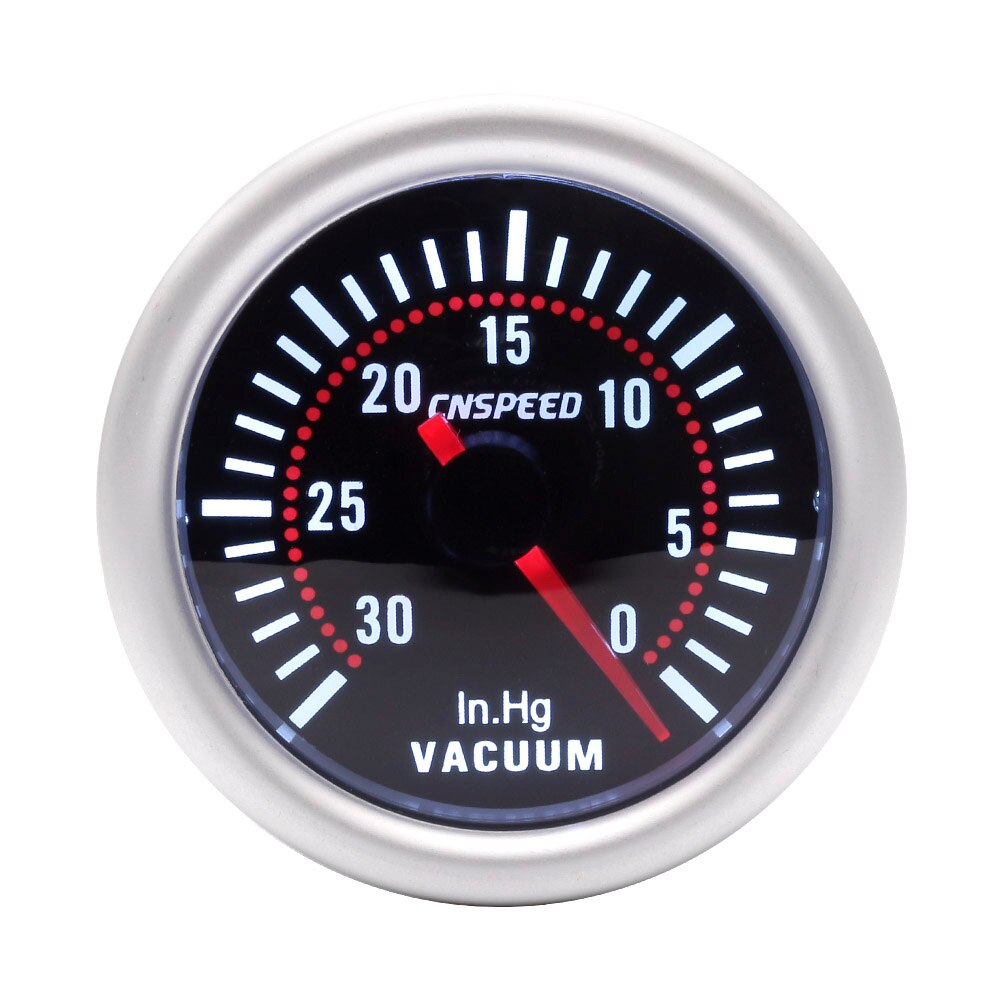 2 "52mm vacuum gauge - 30 ~ 0" Hg meter automatic white LED pointer gauge vacuum gauge