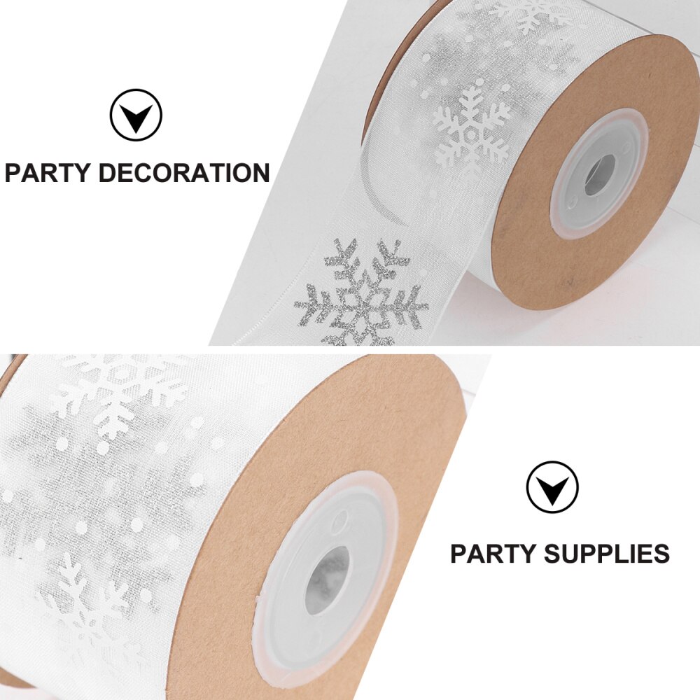 1pc snöflingamönster band delikat förpackningsband för festival
