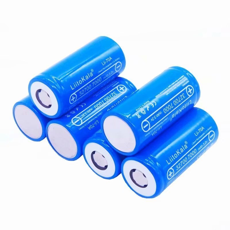 32700 3.2 v 7000 mAh batterie lifepo4 rechargeable LiFePO4 batterie 5C décharge batterie pour lampe de poche de secours: 6pcs battery