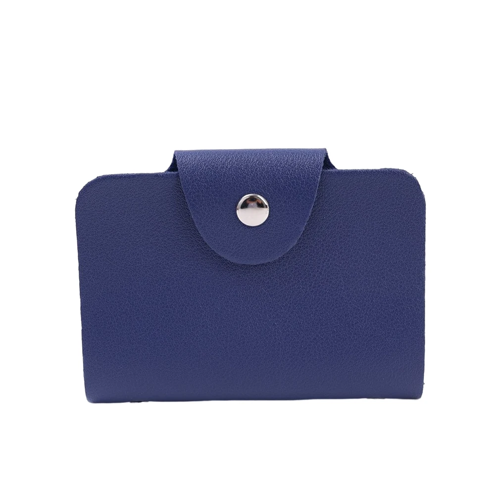 24 Bit Kreditkarten inhaber Business Bank Karten tasche pu große Kapazität Karte Bargeld Aufbewahrung sclip Organizer Fall ID Inhaber Tasche: Dunkelblau