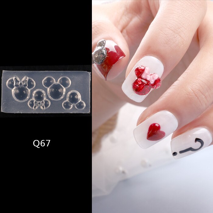 8 stk/parti blomst fiskeblade nail art form 3d silikone negle udskæring stempling nail art skabelon gør det selv holdbar manicure indretning: Q67