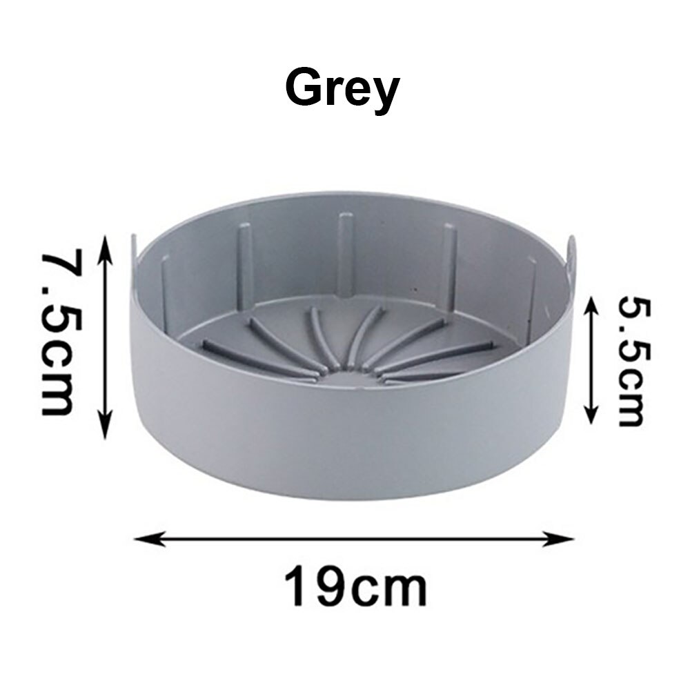 Air Fryer Silicone Grill Pan Reusable Silicone Pot Baking Basket Pizza Plate Grill Pot Kitchen Cake Cooking Baking Tools: B