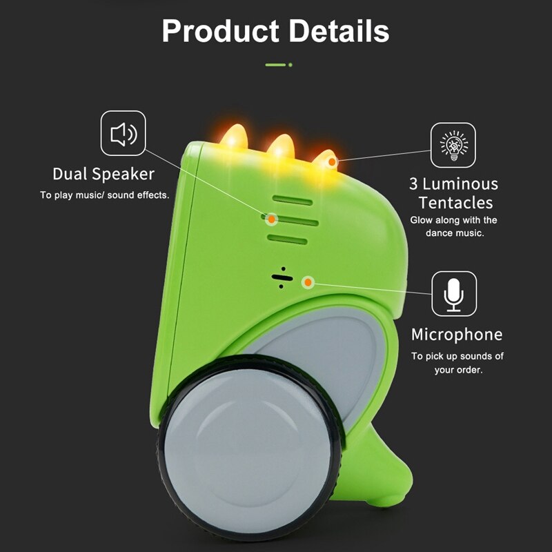 Smart Robots for Kids Robot Toy Gesture Sensing USB Charging with Voice Control and Touch Sensor for Boys Girls