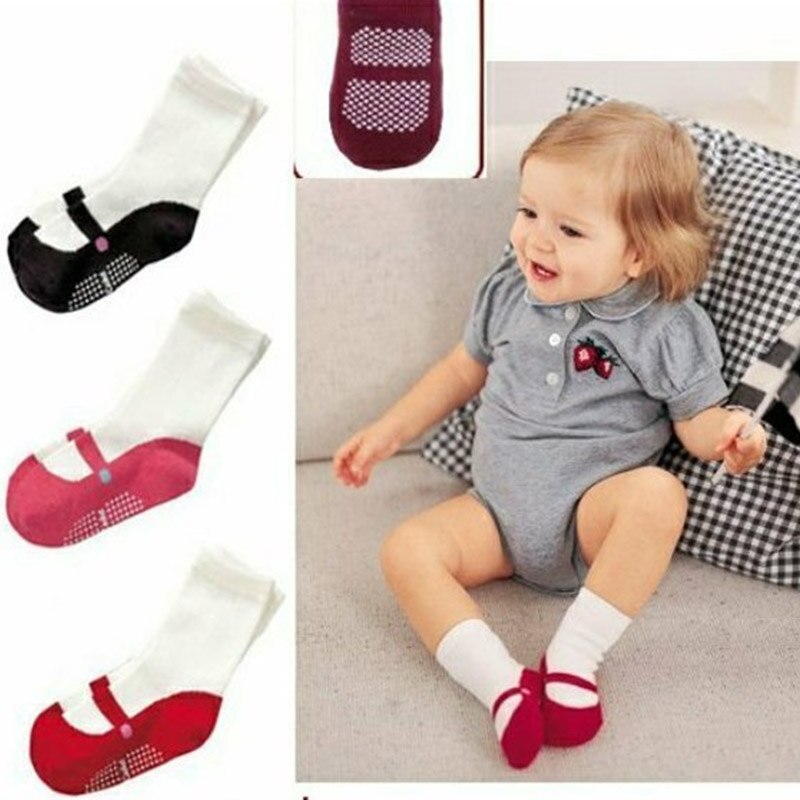 3 Colors Baby Summer Socks Cute Mini Footgear Baby Kids Non-Slip Socks Boys Shoe Socks Girls Newborn Socks Children