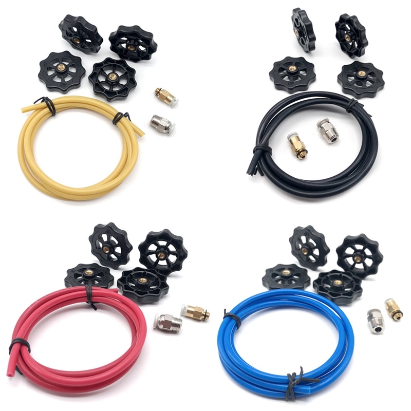 Kit de pièces d'imprimante 3D Tube PTFE CR-10 torsadé à la main grand avec connecteur pneumatique rapide PTFE PC4 M6/M10