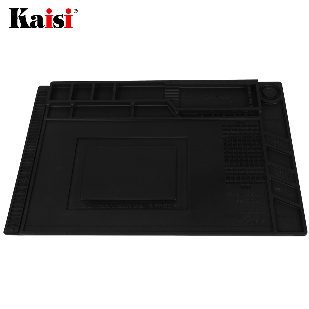 ESD Soldering Mat With Magnetic Silicone Work Mat Heat-resistant BGA Soldering Station Repair Insulation Pad DIY Platform