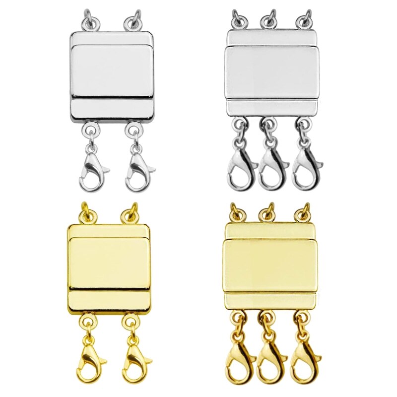 Necklet Double Layering Clasp Diy Jewelry Accessories Lobster Buckle Metal Double Layering Clasp Jewelry Accessories