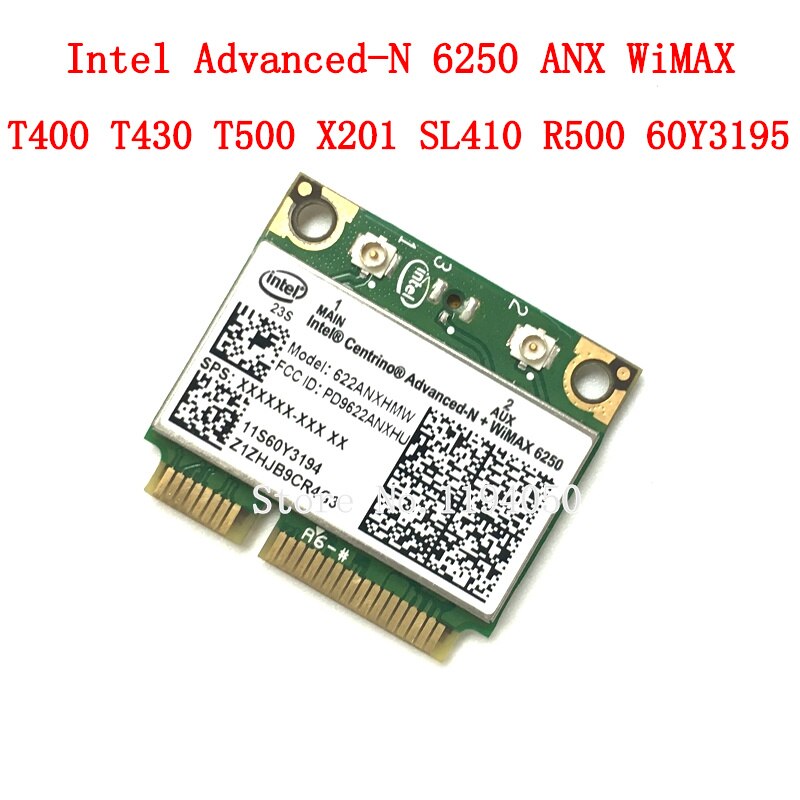 Original intel6250 6250AN 300Mbps Wireless WiFi Card for IBM / Lenovo / Thinkpad Intel Advanced-N 6250 ANX FRU 60Y3195