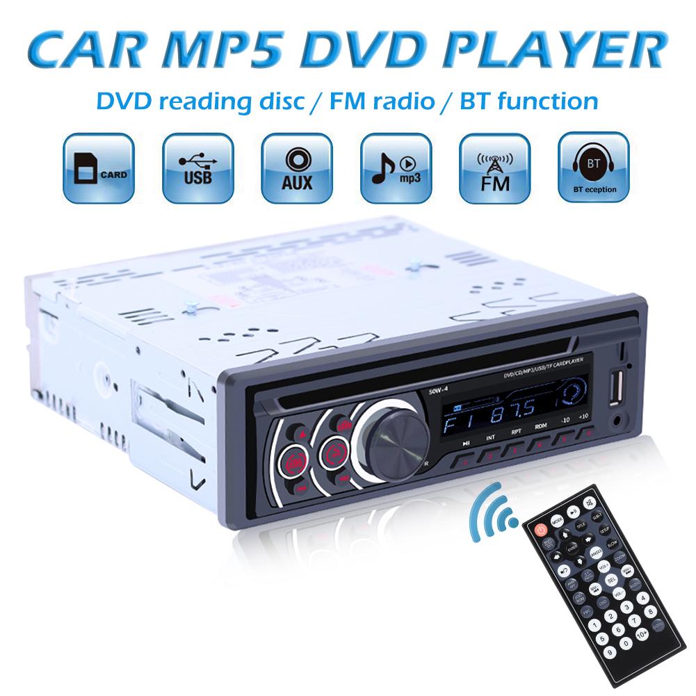 SWM Bluetooth Car Stereo CD VCD DVD Player AUX USB FM Radio Head Unit Auto Audio Stereo autoradio Bluetooth multimedia Player