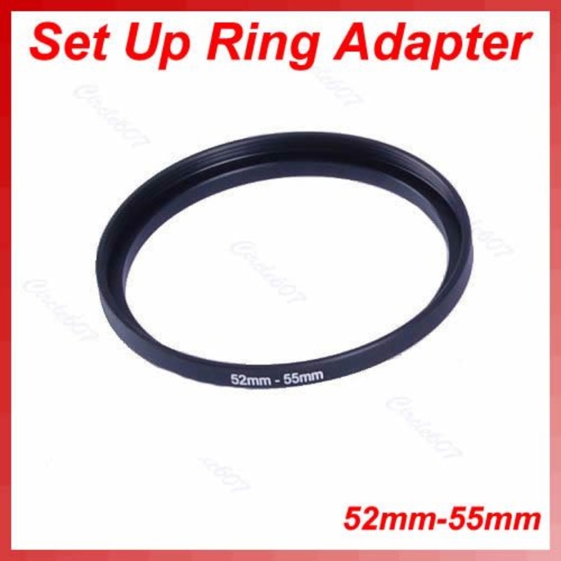 52mm-55mm Step Up Metal Lens Filter Ring 52-55 mm 52 to 55 Stepping Adapter