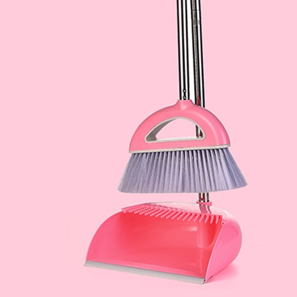Opvouwbare Huishoudelijke Schoonmaakmiddelen Gereedschappen Rvs Pp Plastic Bezem Combinatie Zachte Haar Schoon En Stofvrij Bezem Stoffer Pak