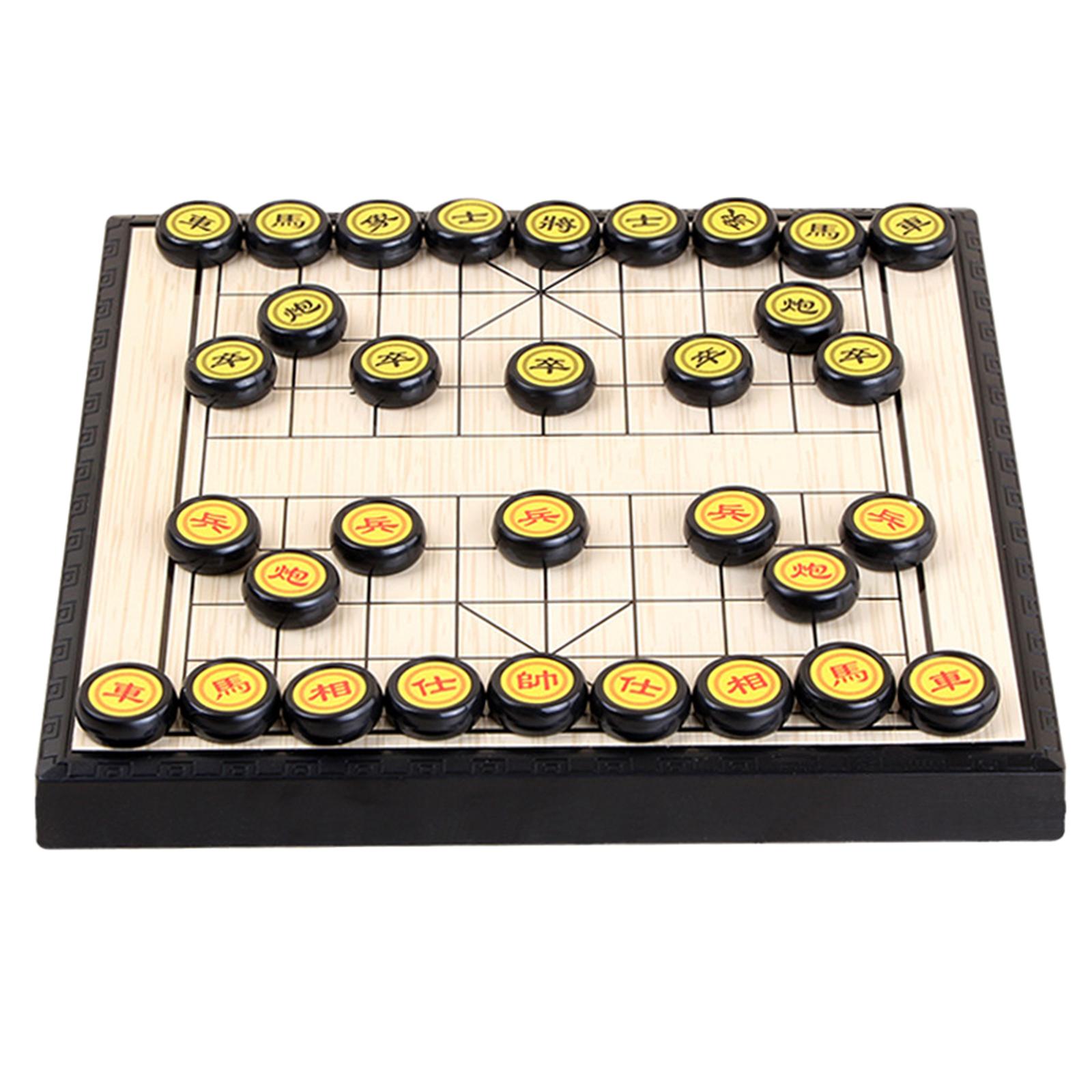 Chinese Chess Competition Games Folding Magnetic Chinese Xiangqi Chess Board Travel Games Board Game For Two Players