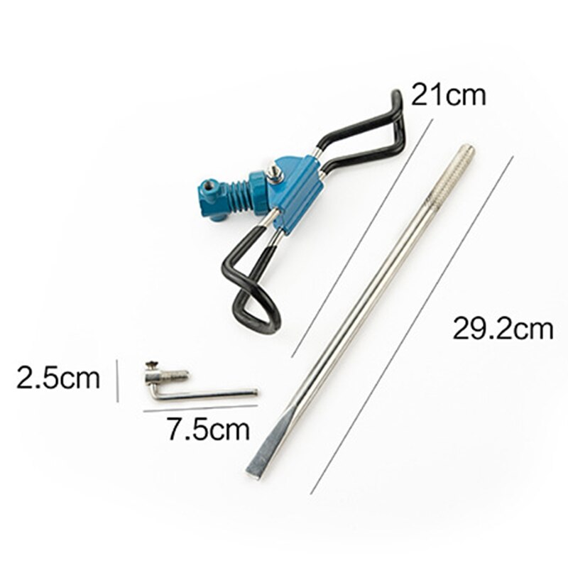 Fishing Rod Holder Bracket Detachable Stainless Steel Pole Holder Ground Insert Stand Bracket Fishing Tackle