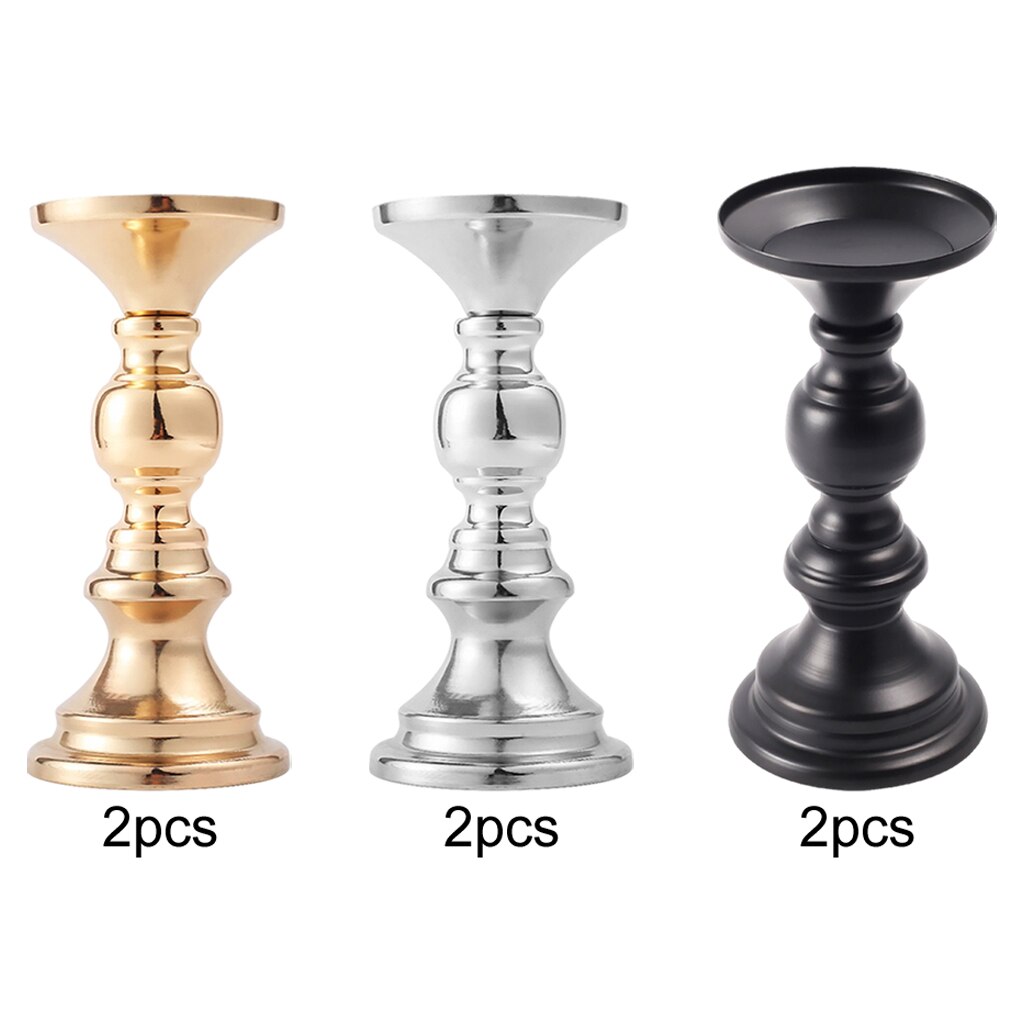 2x Retro Candle Holder Wedding Decoration Modern Candle Holder Centerpiece Candlestick Dining Table Decoration Candle Holders