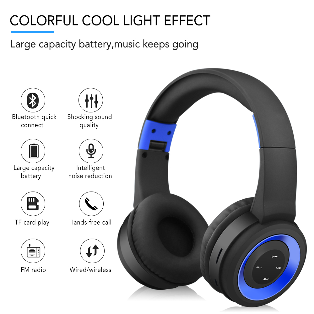 Memories Music Bluetooth earphone headphones sport Support TF card FM radio AUX with microphone best headphone wireless blue red