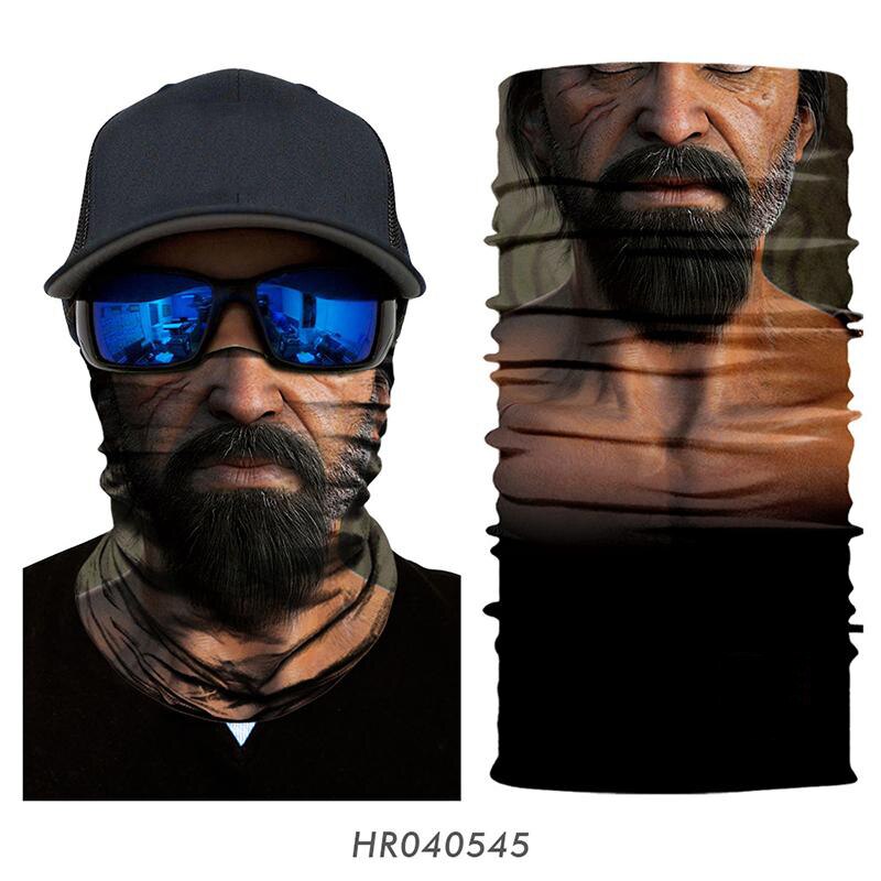 Mascarillas Multicam para Hombre, pañuelo para la cabeza, para caza y pesca, pasamontañas de seda de hielo, Bufanda fina para el cuello, bufandas deportivas: HR040545