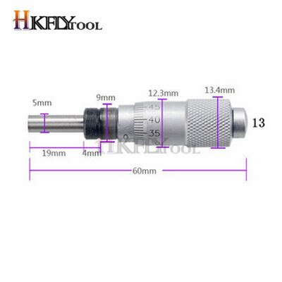 0-13mm runde nåle type tråd mikrometer hoved måle værktøj 0 - 6.5mm område gauge nøjagtighed 0.01mm flad tråd: Nej .13 0-13mm
