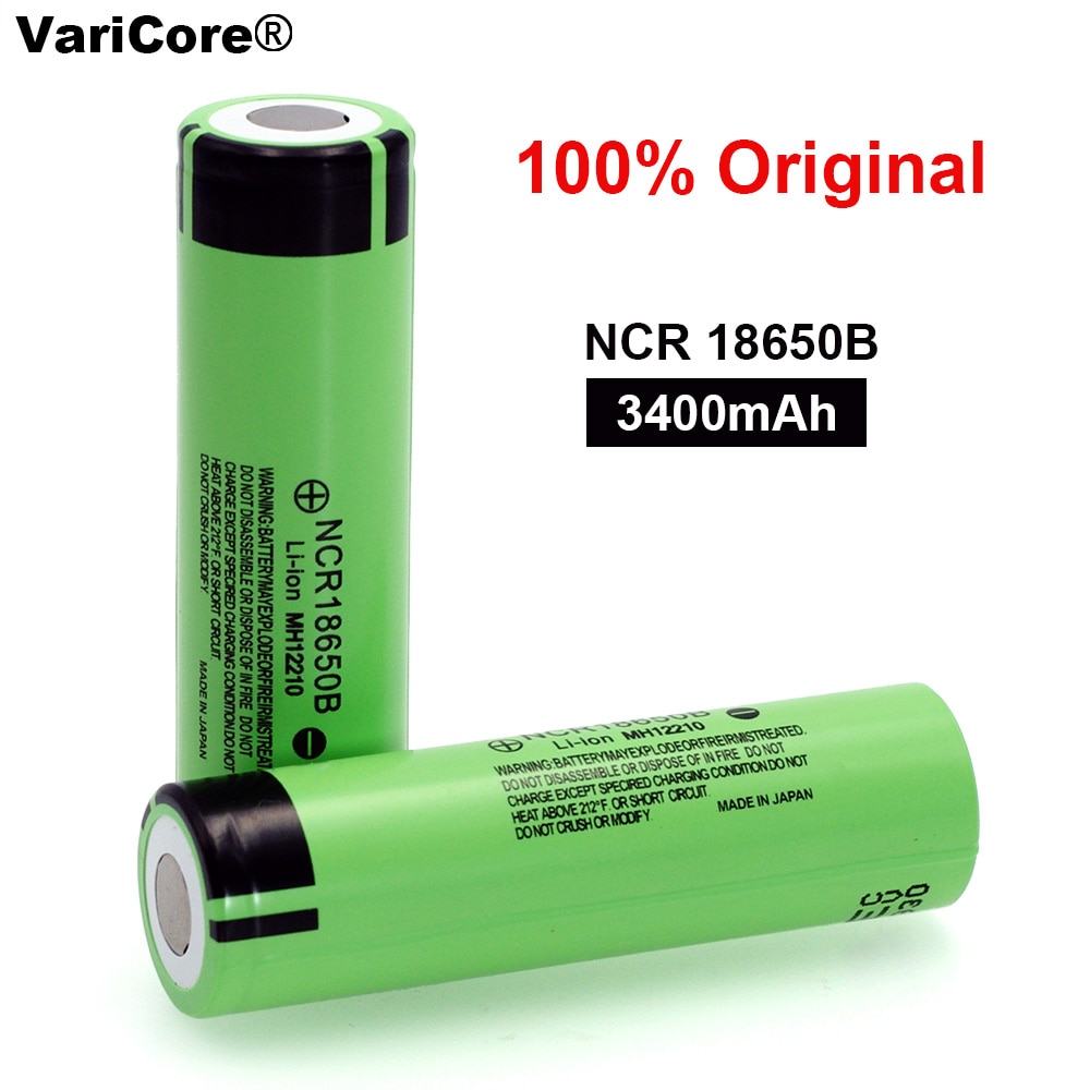 100% Original NCR18650B 3.7 v 3400mah 18650 Lithium Rechargeable Battery For Flashlight batteries