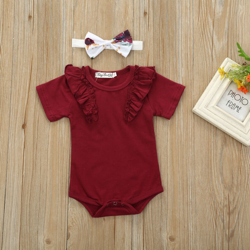 Citgeett Zomer Peuter Baby Meisje Bodysuit Tops Hart Bloemen Broek Hoofdband Outfits Shorts Sunsuit Set Kleding