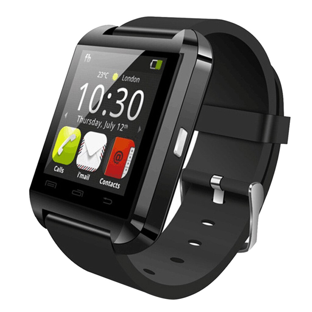 U8 sports smart watch band sport aktivitet fitness søvn monitor mænd smartwatch bluetooth sport smart watch bærbar enhed: Sort