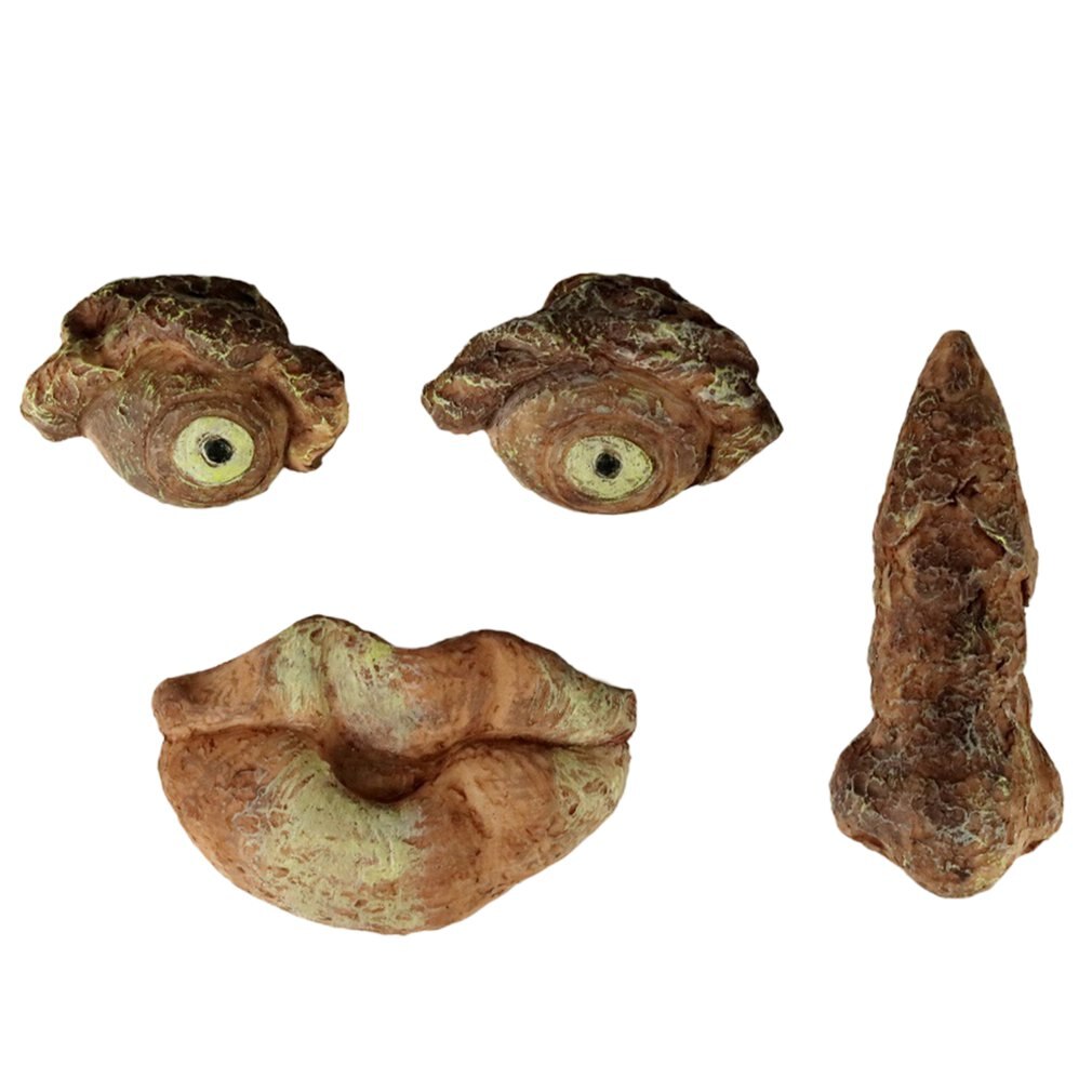 Easter Weird Old Man Tree Face Outdoor Tree Face Decoration Garden Art Tree Bark Face Decoration Props