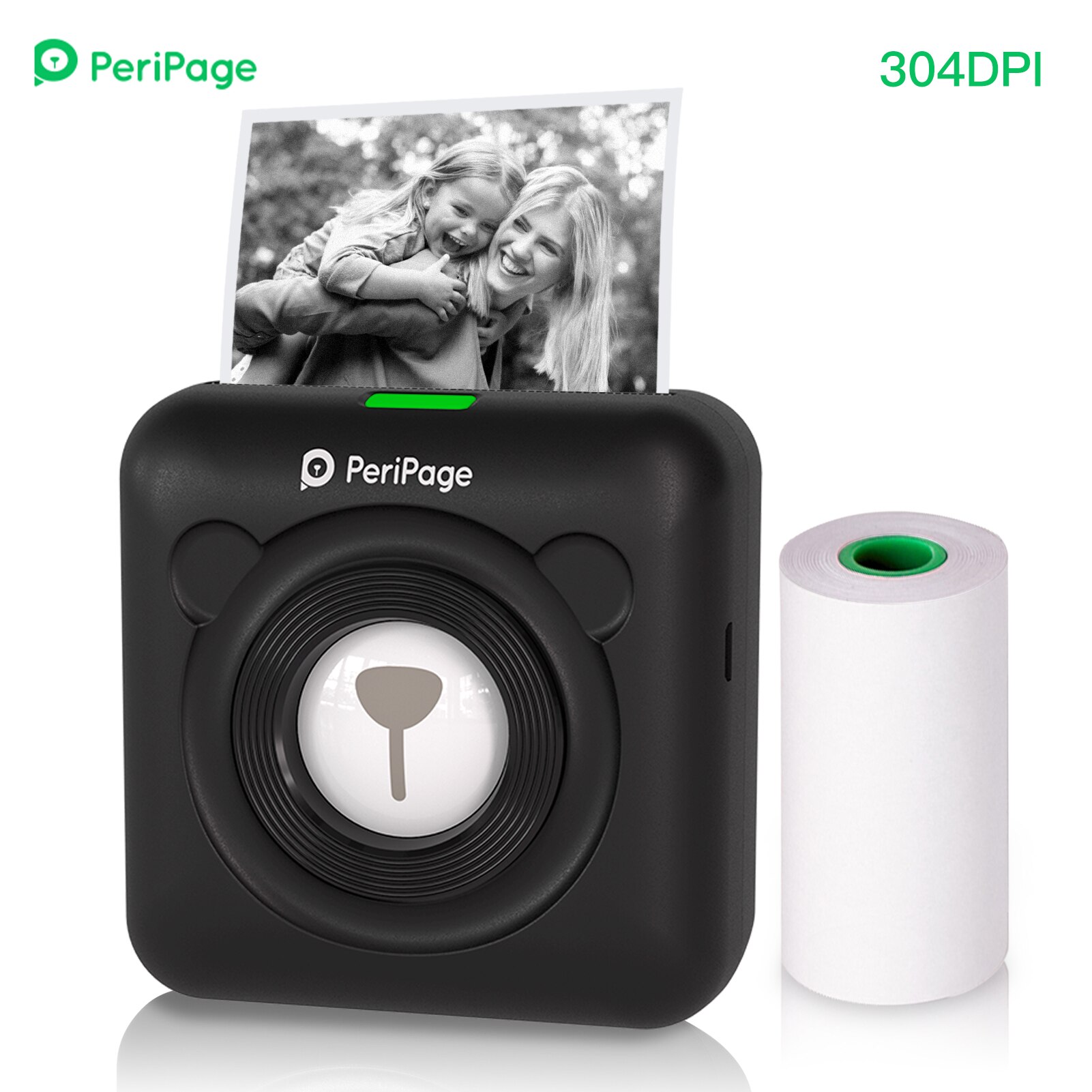 PeriPage A6 Mini Pocket Printer 304DPI Wireless BT Thermal Printer Picture Photo Label Memo Notes Journal Receipt Paper Printer