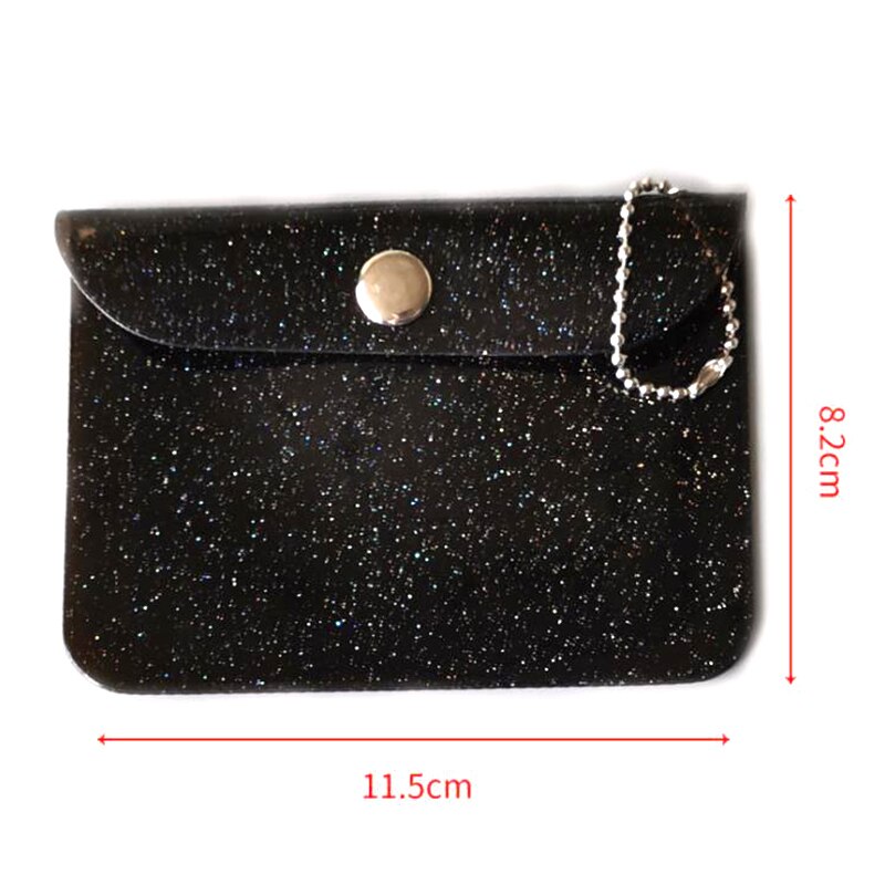 1Pc Transparent Imperméable PVC Porte-Carte Mini Portefeuille Filles Porte-Monnaie Fille Sac De Rangement Sac