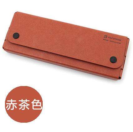 Original Midori, estuche de bolígrafo, cartuchera de papel reciclado, Japón: Red