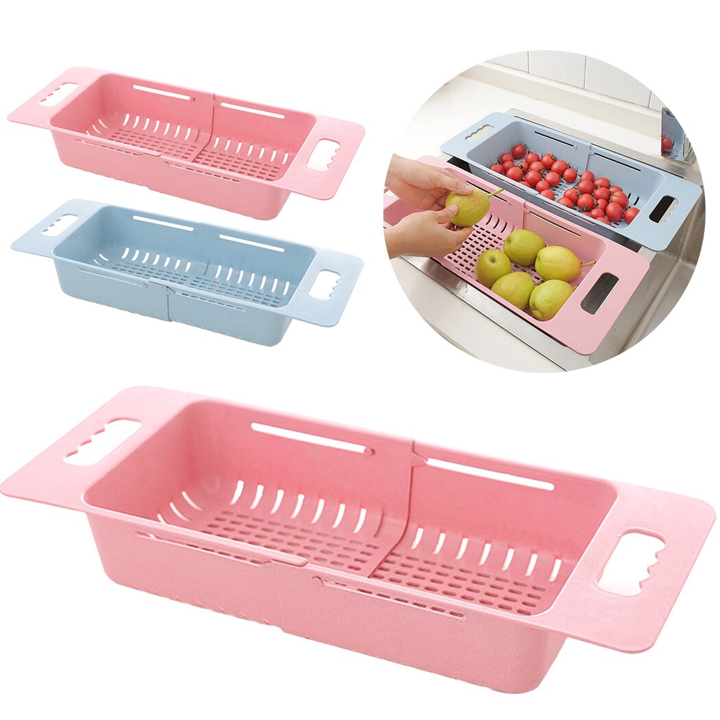 Escurridor de alimentos para cocina, colador de plástico para frutas y verduras, cesta de lavado