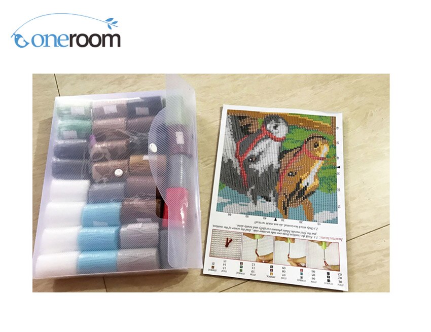 Noneroom Kleurrijk Regenboog Diy Unfinished Haken Garen Mat Klink Haak Tapijt Kit Vloermat Kerstman Foto Tapijt Set