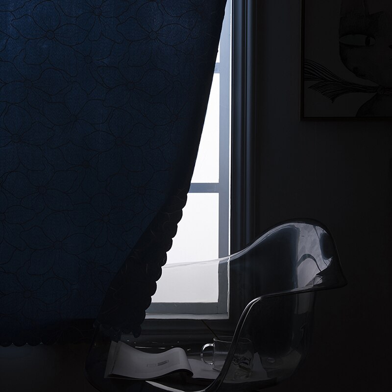 Slagfrit velcro-mørklægningsgardin til stuen soveværelse vinduesgardiner beskyttende væg let installeret gardiner шторы