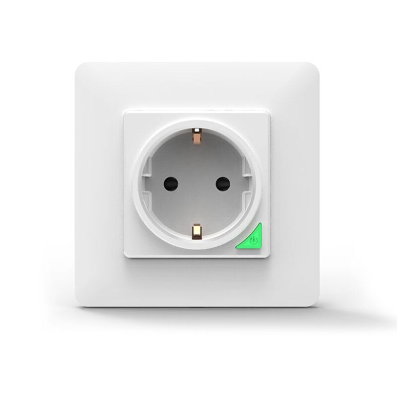 Wifi smart vægstik intelligent fjernbetjening  eu 16a vægudtag håndfri stemmestyring timing indstilling kontakt tilbehør