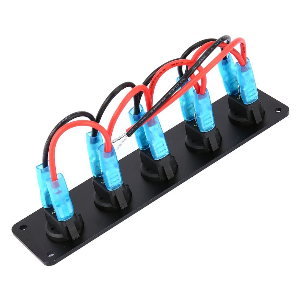 5 Way Rocker Switch 5 Gang 12V Rocker Switch for Car Marine Boat Circu... – Vicedeal