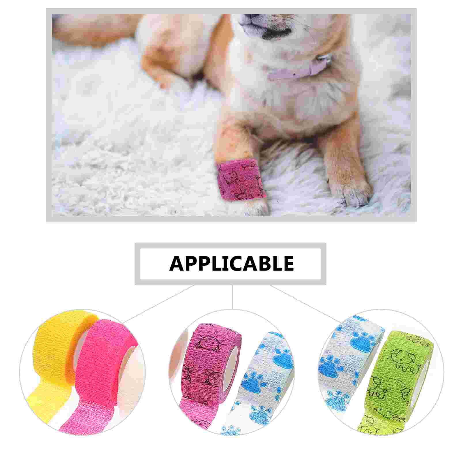12Pcs Pet Bandages Cartoon Huisdier Kat Hond Bandages Sport Bandages