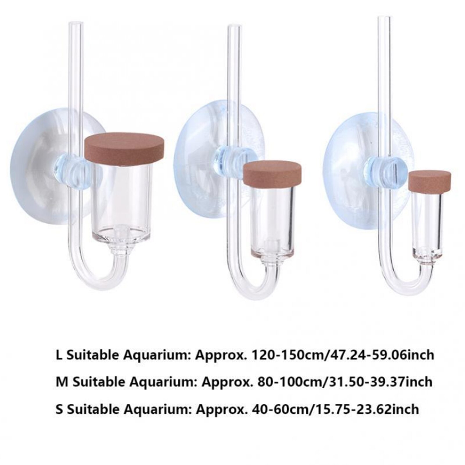 Acrylic Clear Aquarium CO2 Diffuser CO2 Dioxide Atomizer Check Valve Replacement Exchange Aquarium Plant Tank