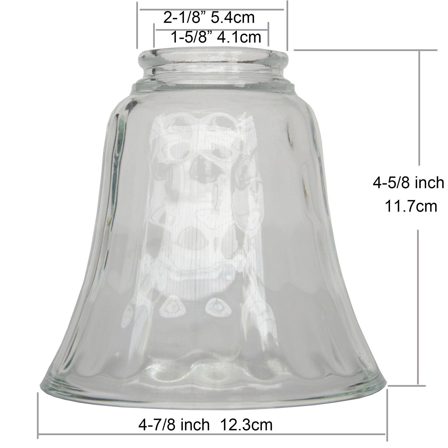 Ceiling Fan Light Covers, Hammered Glass Shade, Bell Shaped Lampshade Replacement for Chandelier, Wall Sconce, Pendant Lamp