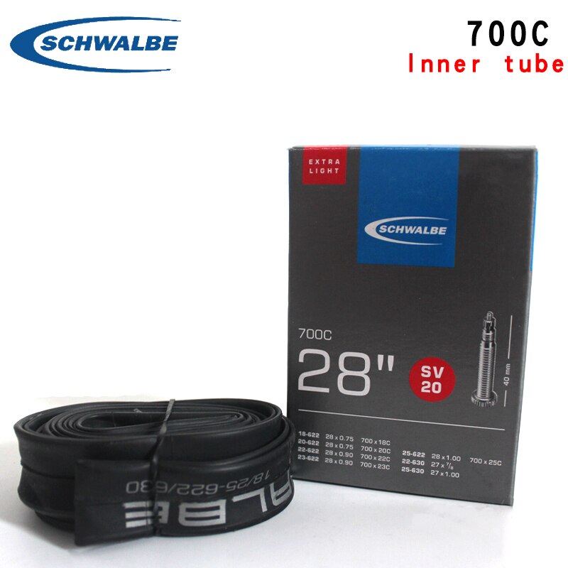 Schwalbe Binnenband 700C Butyl Rubber 700 * 23C 25C 28c Av Sv Snelweg Stad Fietsband Accessoires