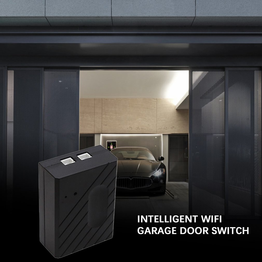 Smart Wifi Garage Door Switch Remote Turn On/Off App And Voice Control History Record Wide Compatibility 1 Set
