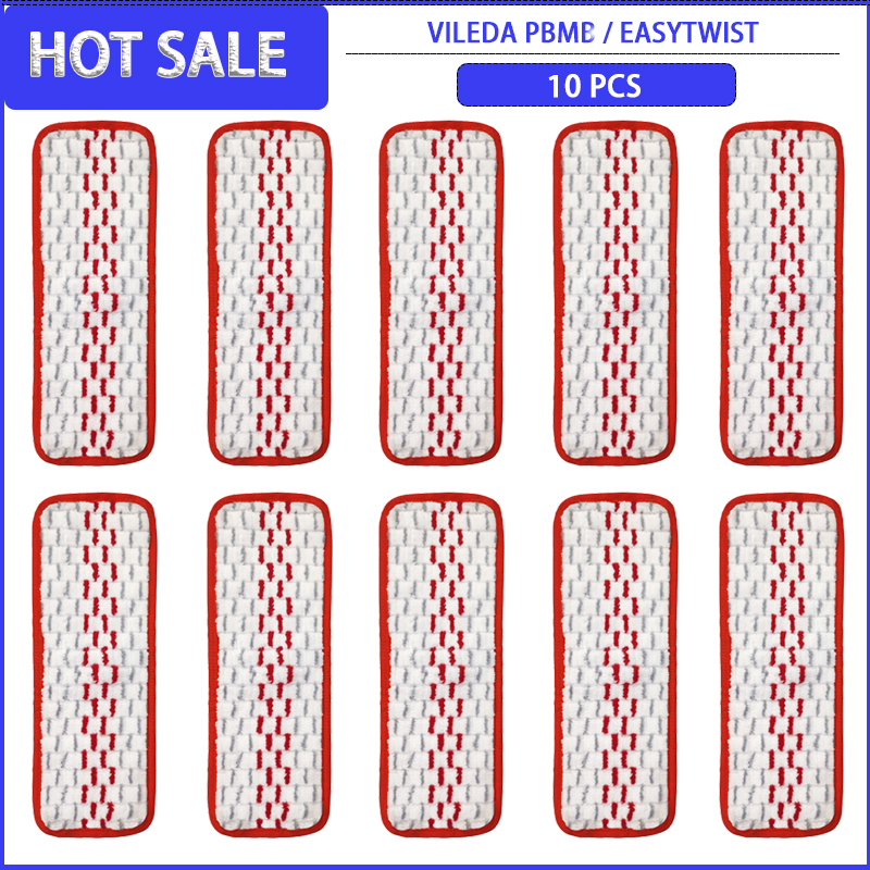 Almohadillas de microfibra para fregona de suelo, repuesto para Vileda EASYTWIST, paño de mopa, trapos, repuestos de limpieza, accesorios