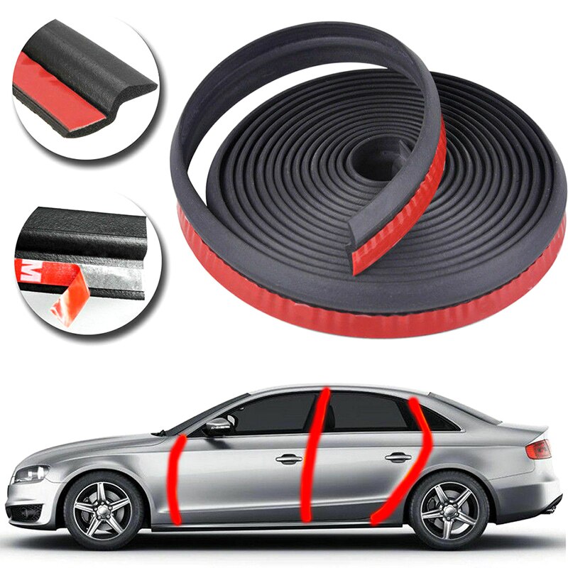 1/4/6 M Tochtstrip Geluid Auto Rubberen Rand Trim Geluidsisolatie Auto Deur Afdichting Strip 4 Meter Z type Deur Afdichting Autodeur