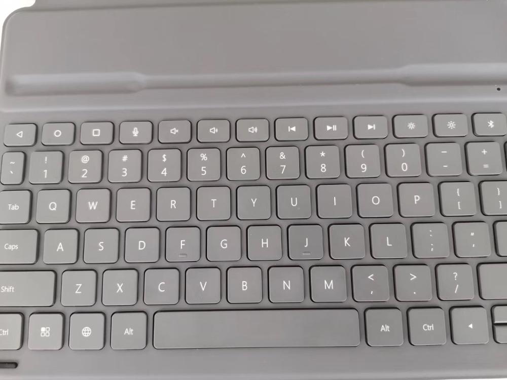 Dfh aimo amork för original huawei mediapad  m6 10.8 ' fodral tangentbord bluetooth läder stativ flip cover gratis språk klistermärke