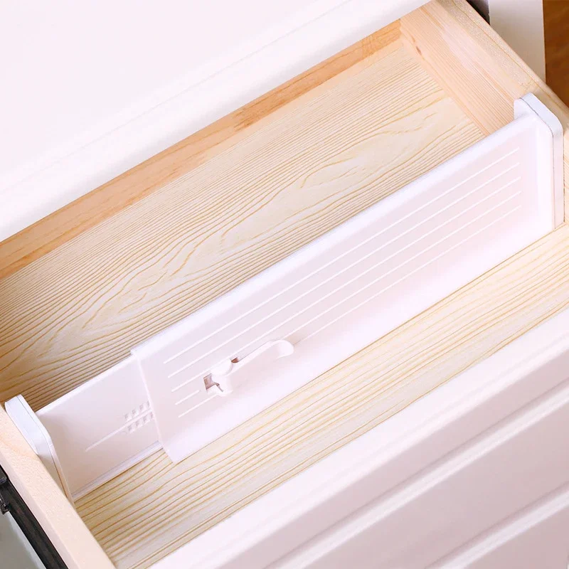1pcs Drawer Dividers Adjustable Kitchen Expansion Contraction Combination Drawer Organizer Plastic Organizer Storage Box